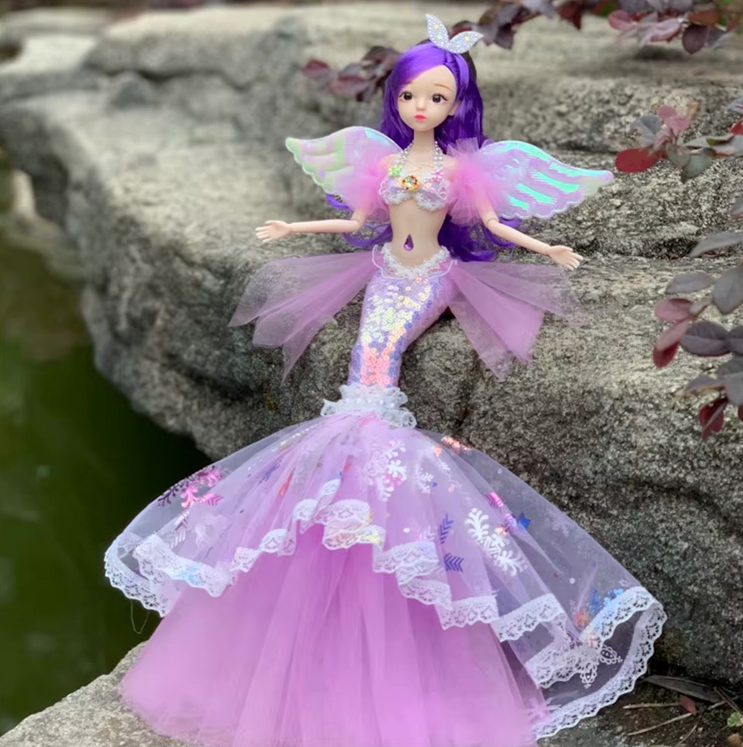 11.5" "Fantasy Mermaid" (BJD Style) Articulated Fashion Doll
