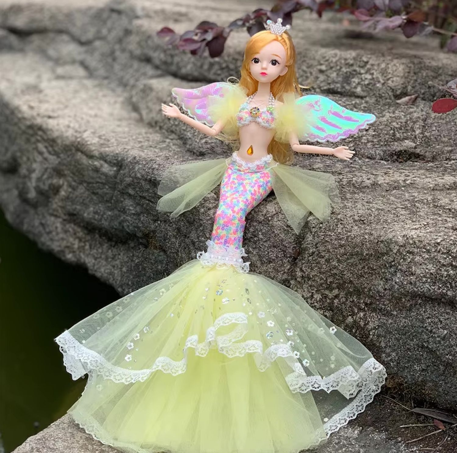 11.5" "Fantasy Mermaid" (BJD Style) Articulated Fashion Doll