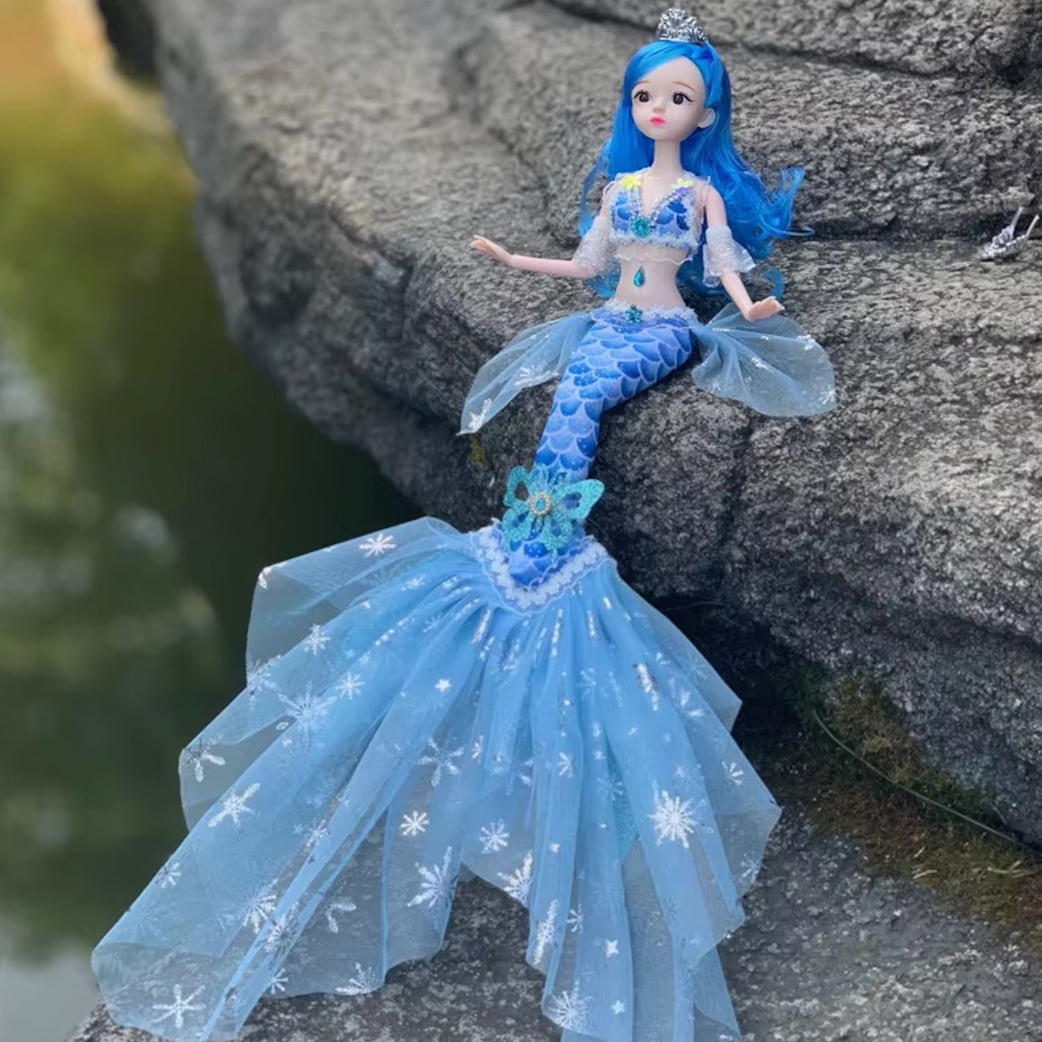 11.5" "Fantasy Mermaid" (BJD Style) Articulated Fashion Doll