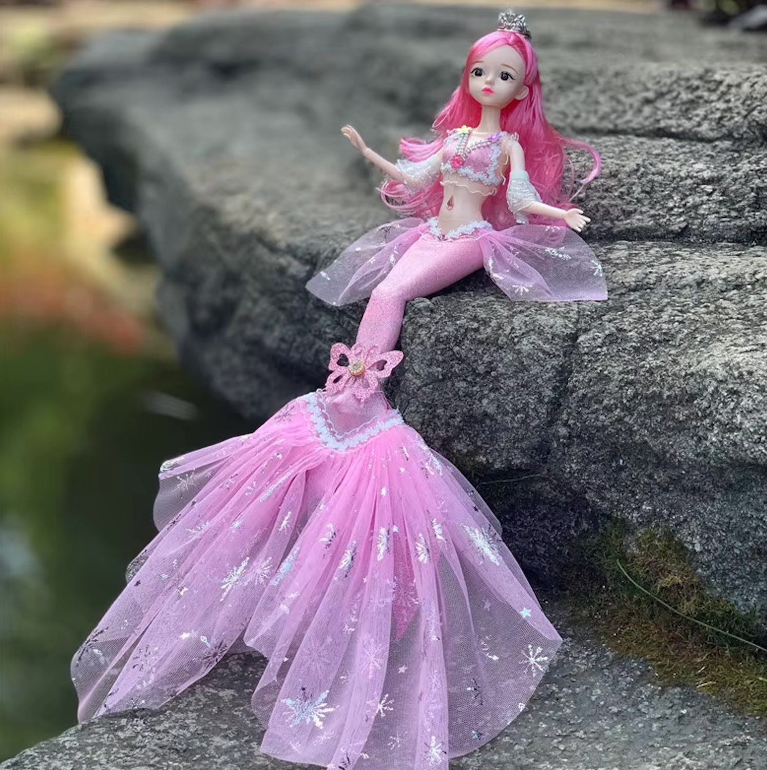 11.5" "Fantasy Mermaid" (BJD Style) Articulated Fashion Doll