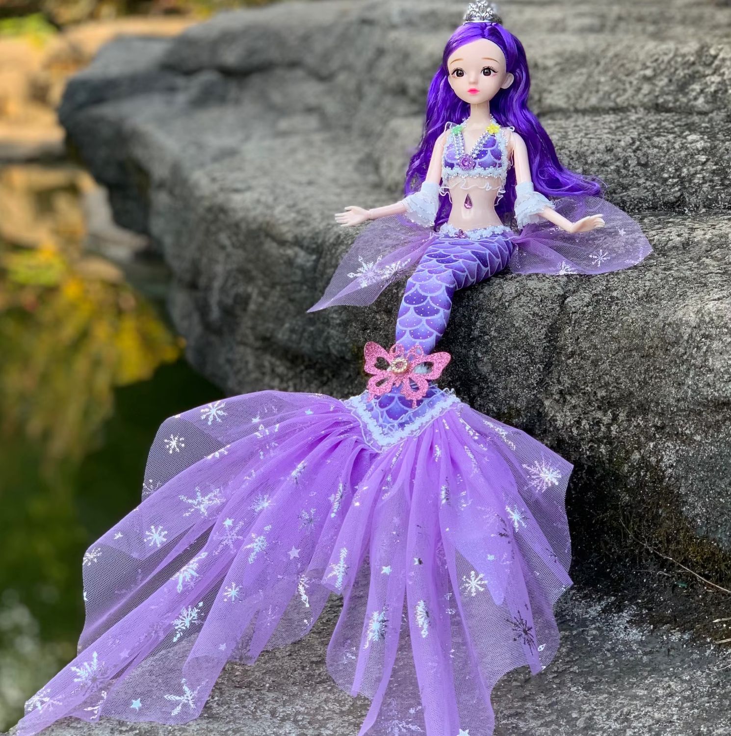 11.5" "Fantasy Mermaid" (BJD Style) Articulated Fashion Doll