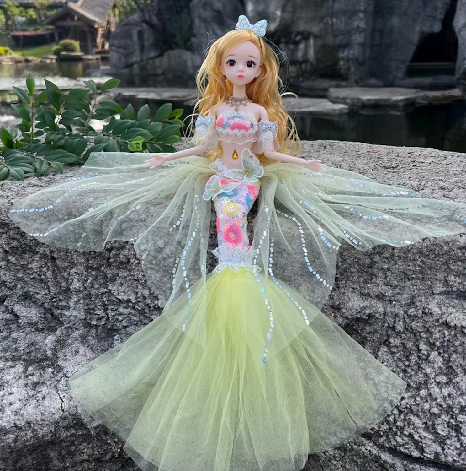 11.5" "Fantasy Mermaid" (BJD Style) Articulated Fashion Doll