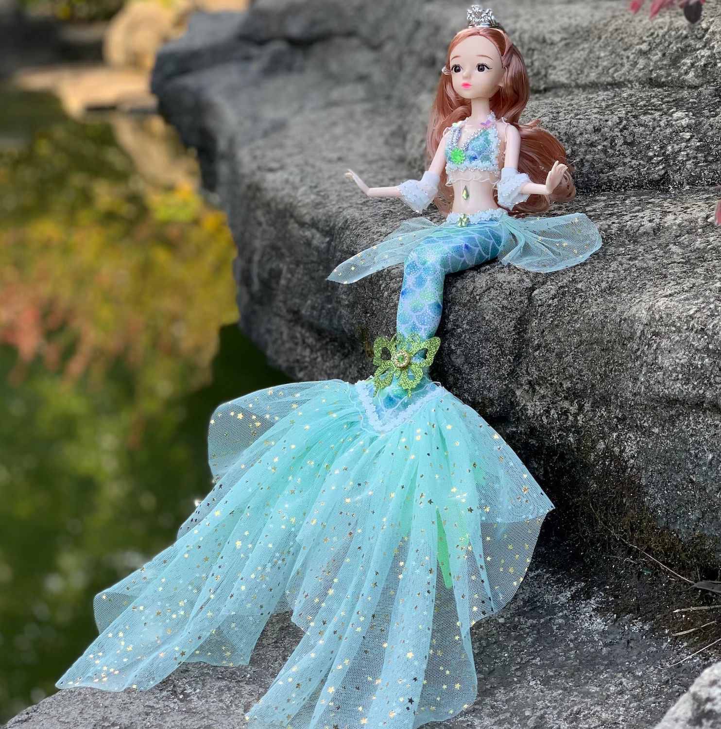 11.5" "Fantasy Mermaid" (BJD Style) Articulated Fashion Doll