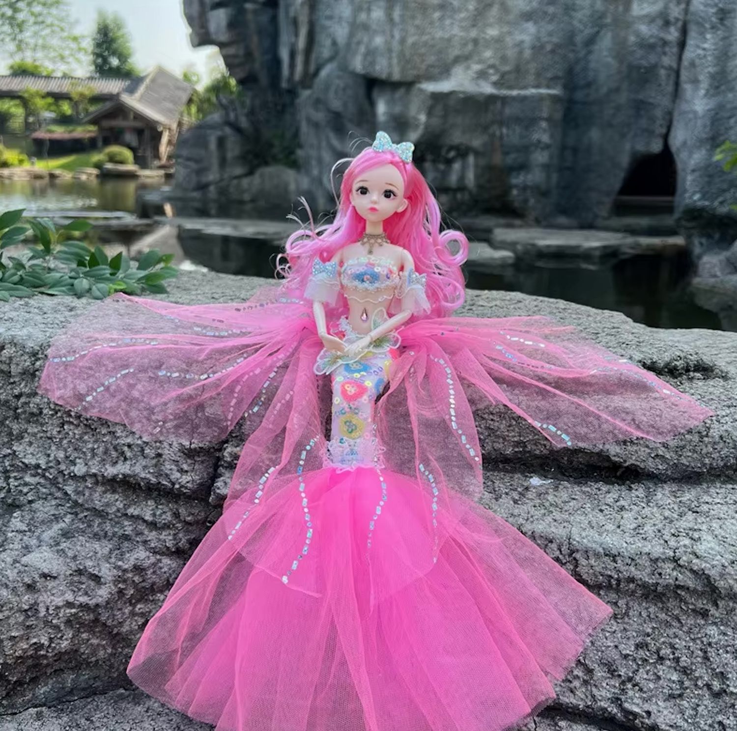 11.5" "Fantasy Mermaid" (BJD Style) Articulated Fashion Doll
