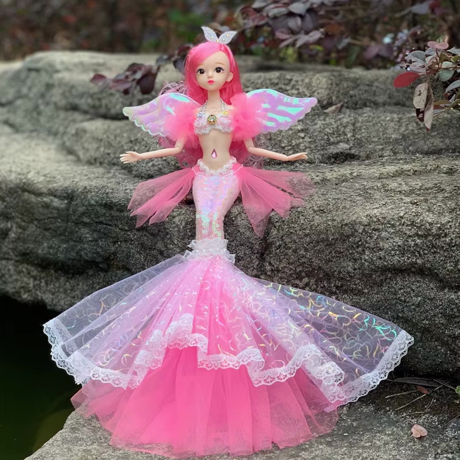 11.5" "Fantasy Mermaid" (BJD Style) Articulated Fashion Doll