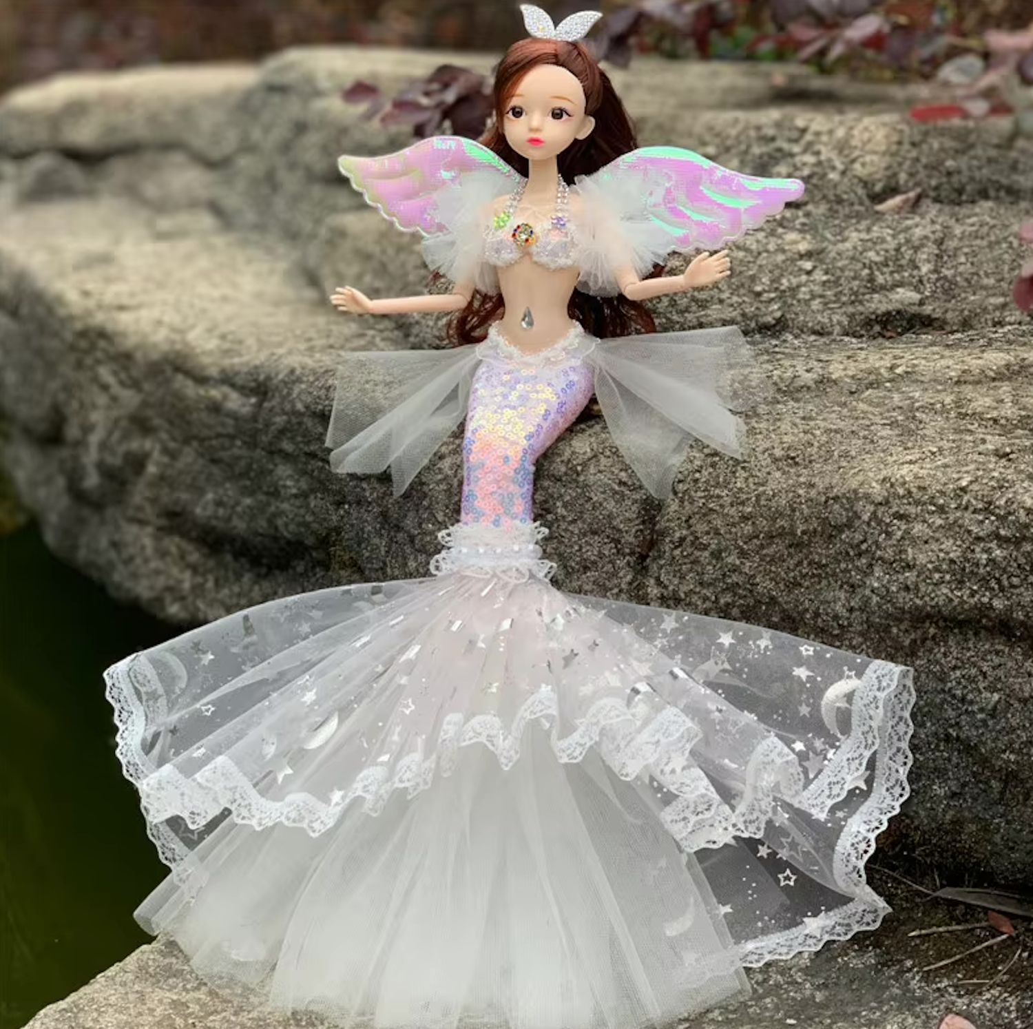 11.5" "Fantasy Mermaid" (BJD Style) Articulated Fashion Doll