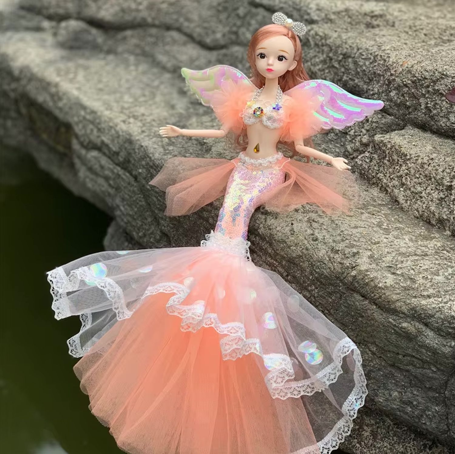 11.5" "Fantasy Mermaid" (BJD Style) Articulated Fashion Doll