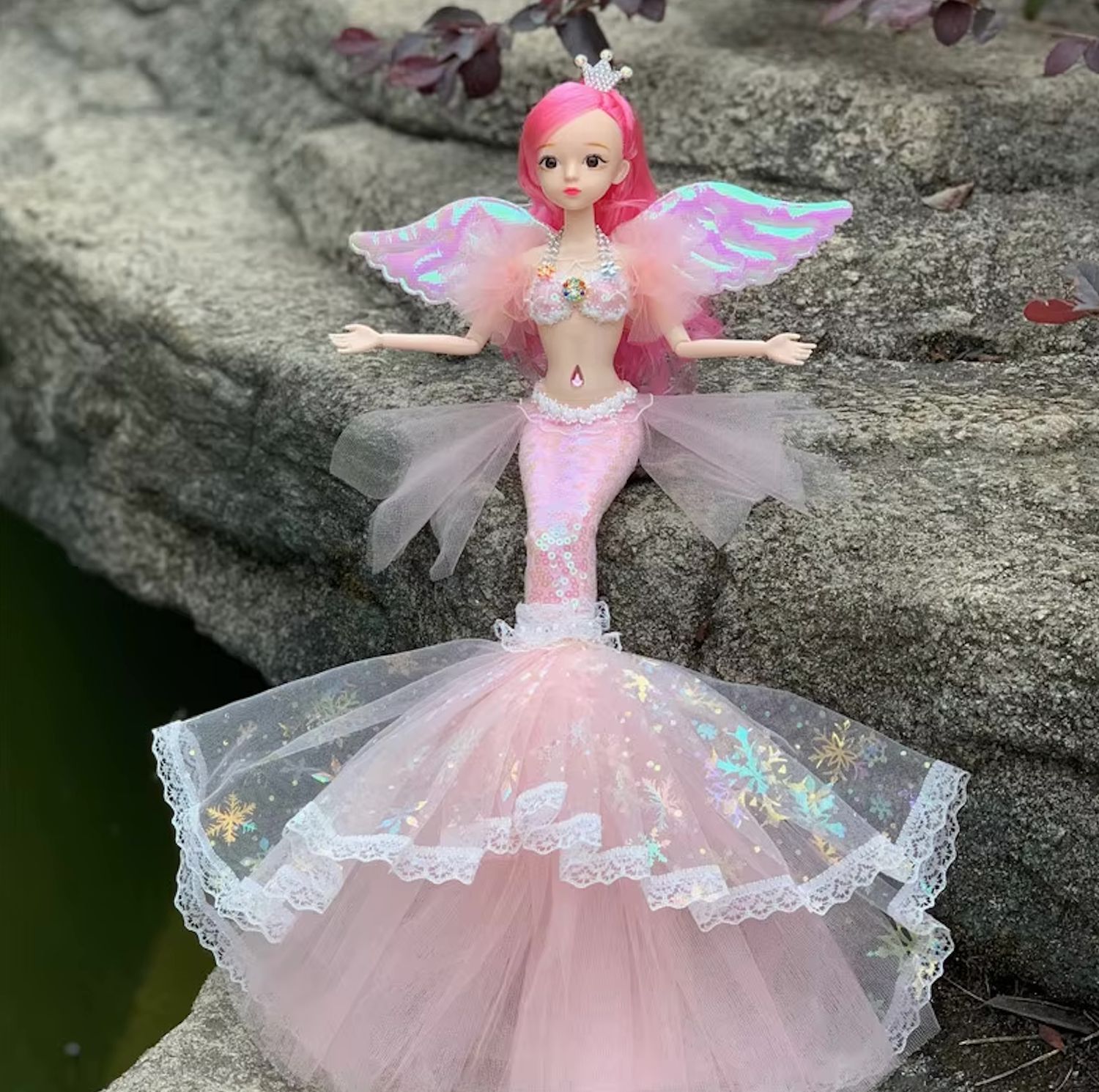 11.5" "Fantasy Mermaid" (BJD Style) Articulated Fashion Doll