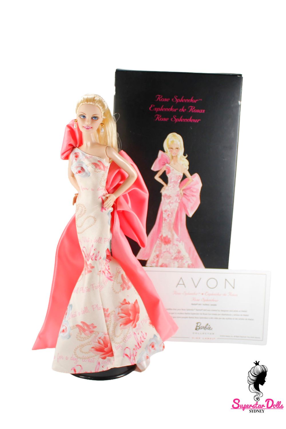 2010 Pink Label: "Avon: Rose Splendor" De-Boxed Barbie Doll by Robert Best