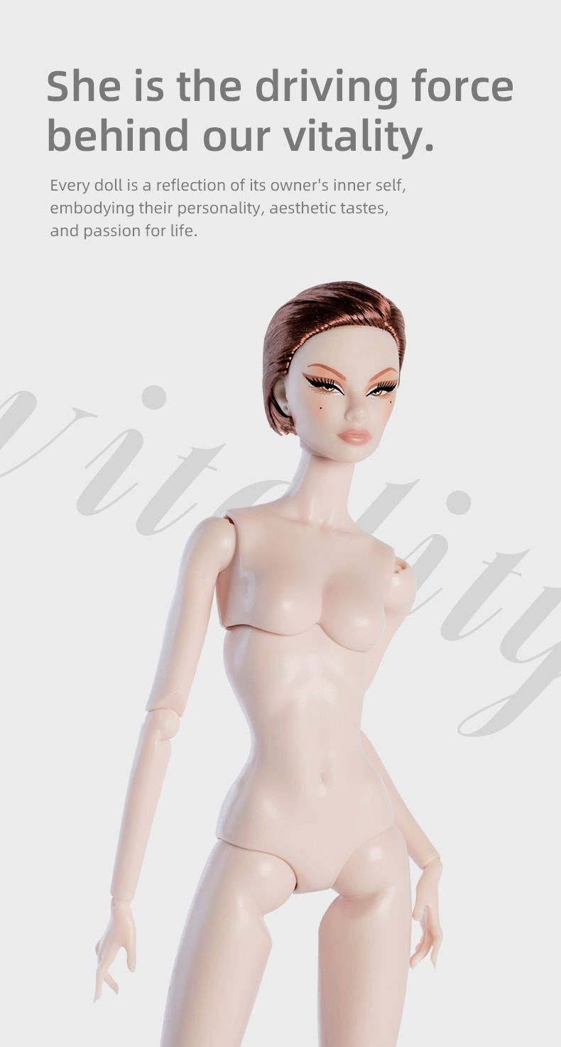 12.5"/32cm XianXian Princess "Elara" FR49 Nude Supermodel Doll