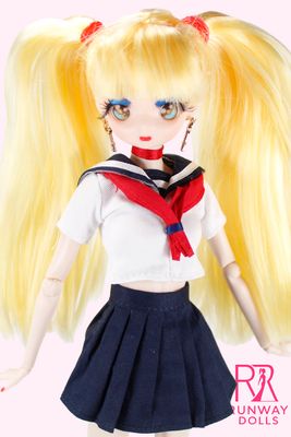Runway Dolls: "Moon Power" Luna OOAK Anime Doll