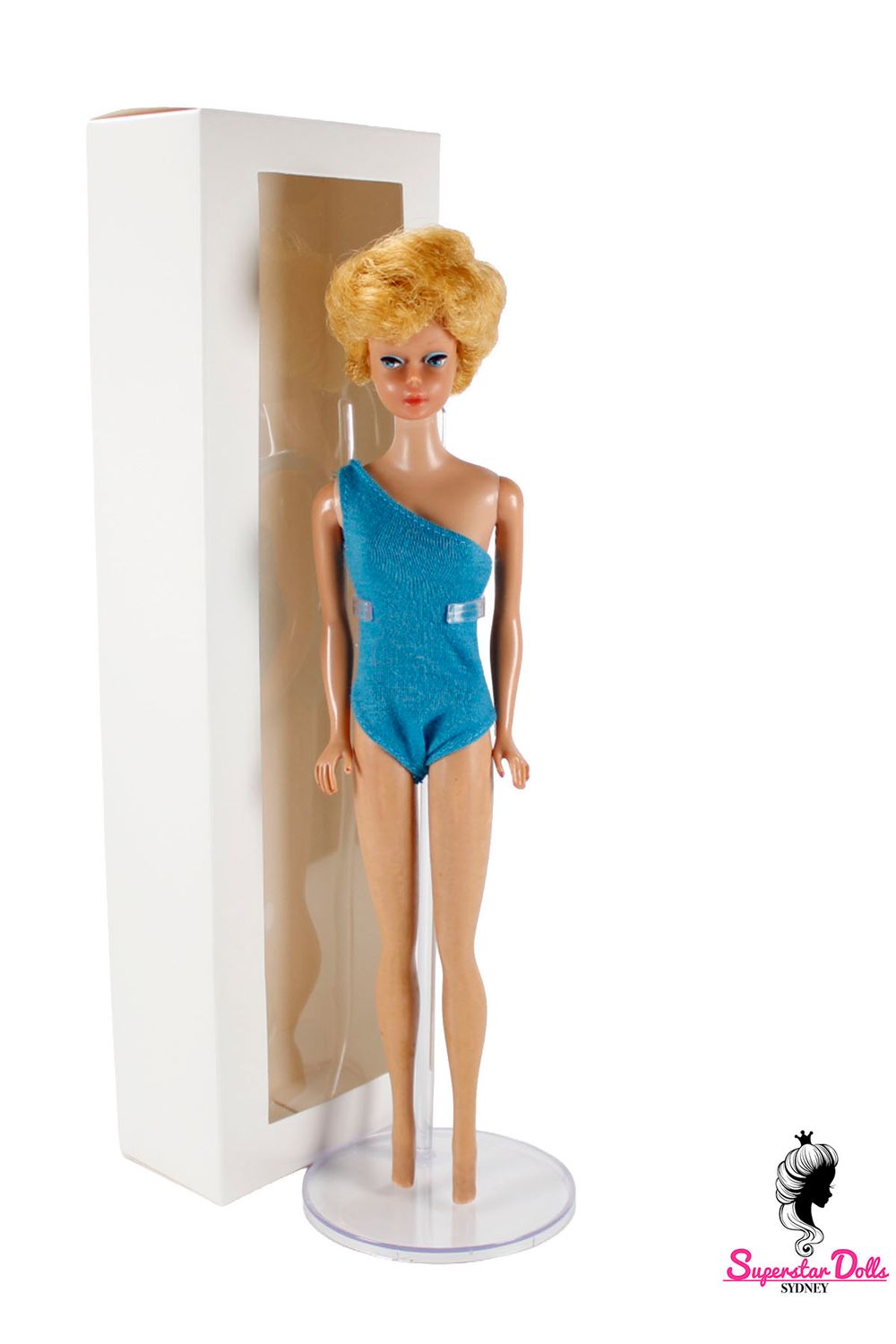 Vintage 1962 Blonde Bubble-Cut Barbie Doll