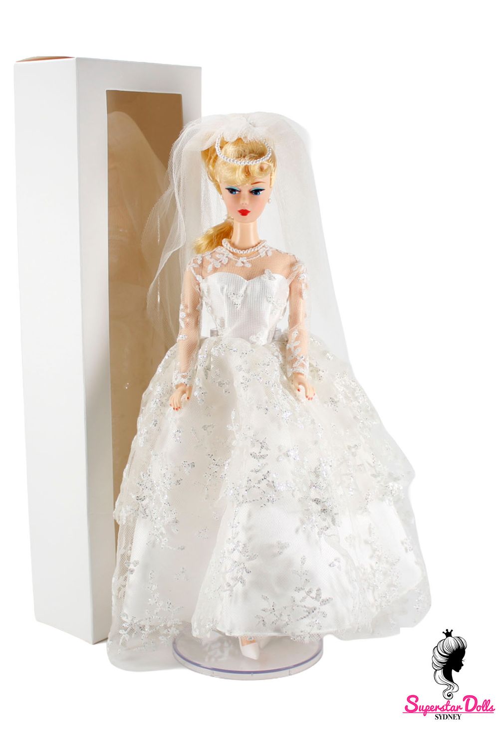 1996 Limited Edition: "Wedding Day-Blonde" Vintage Reproduction DE-BOXED Barbie Doll