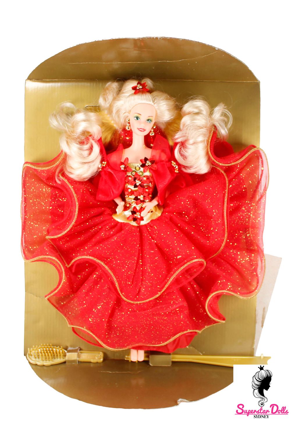 1993 Special Edition: "Happy Holidays" PARTIALLY DE-BOXED Barbie Doll
