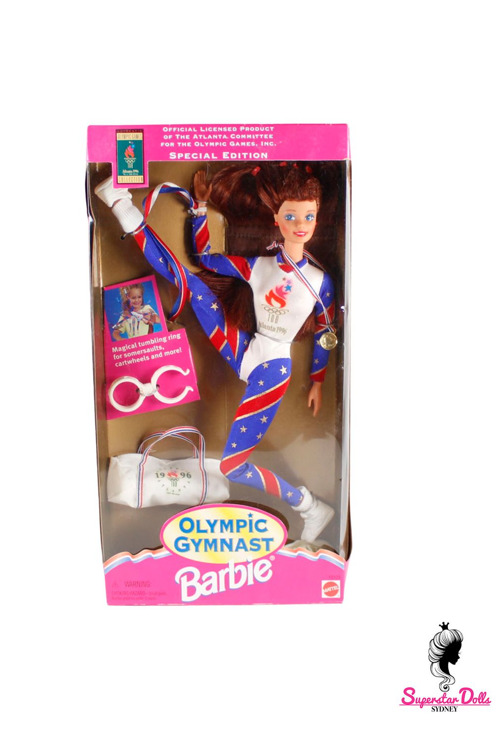 1995 Special Edition: "Olympic Gymnast" Barbie Doll (Red Hair)