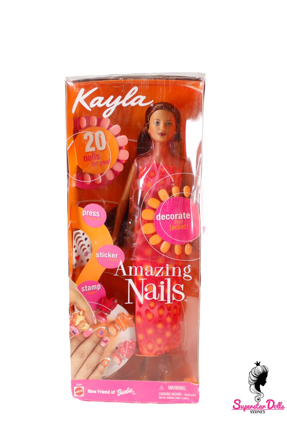 2001 "Amazing Nails" Kayla Barbie Doll