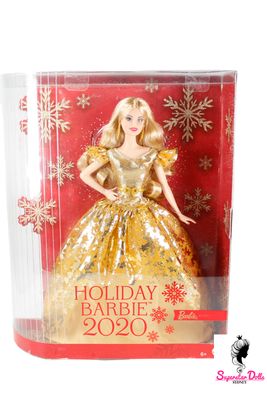 2020 Barbie Signature: "Holiday" Barbie Doll-Blonde