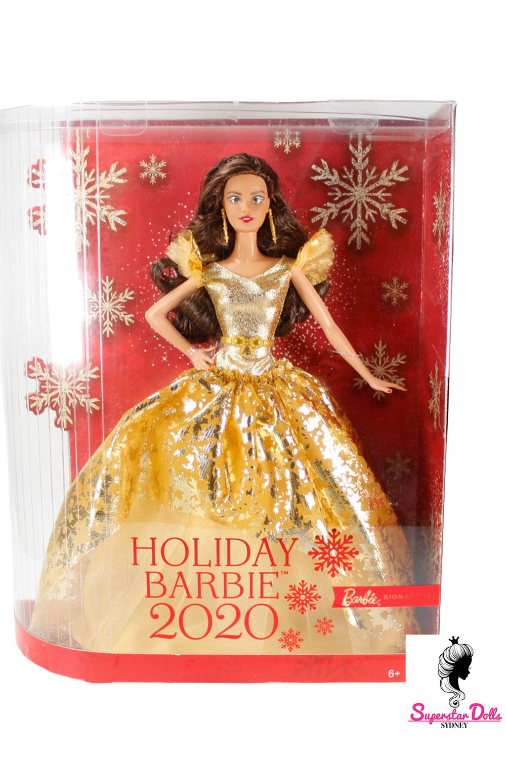 2020 Barbie Signature: "Holiday" Barbie Doll-Brunette