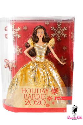 2020 Barbie Signature: "Holiday" Barbie Doll-Brunette
