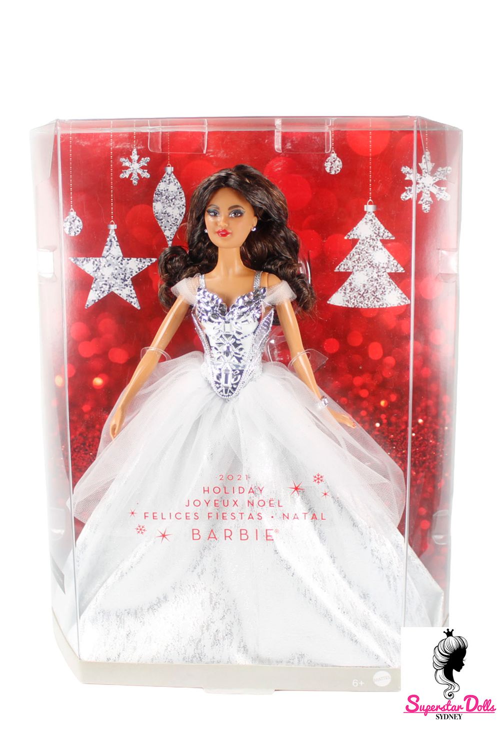 2021 Barbie Signature: "Holiday" Barbie Doll-Brunette