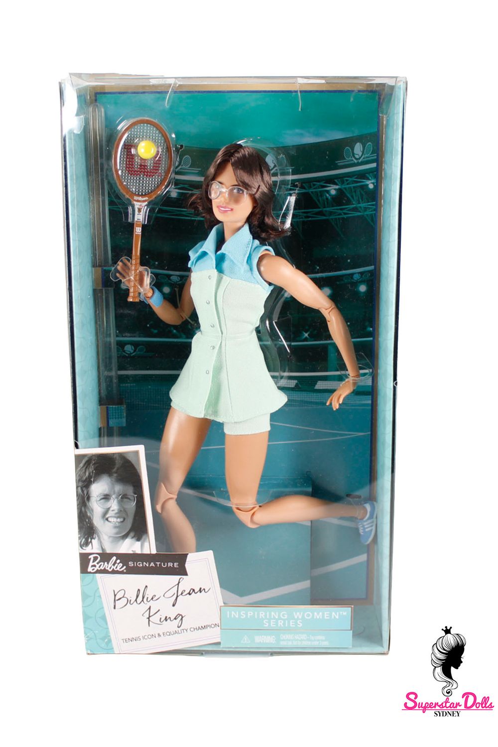 2019 Barbie Signature: "Billie Jean King" Barbie Doll from "The Inspiring Women Series"