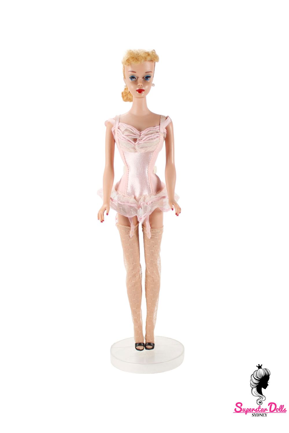Vintage 1959 Blonde #4 Dressed Ponytail Barbie Doll
