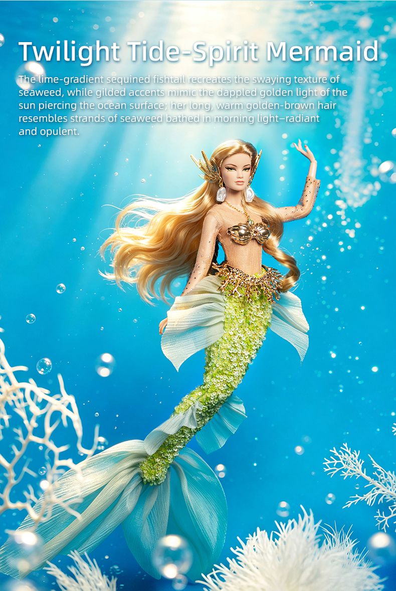 PRE-ORDER XianXian Supermodel "The Mermaid Collection" Kendell Doll-Green
