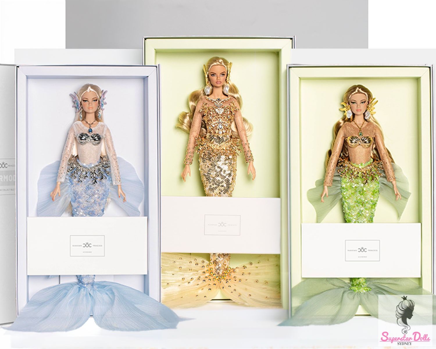 PRE-ORDER SET OF 3 Superstar Dolls X XianXian "Ultimate Mermaid Collection!