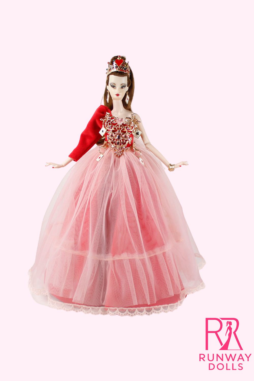 2026 Runway Dolls: "Queen of Hearts" Miss B.M Roberts 12.5" Custom Fashion Doll