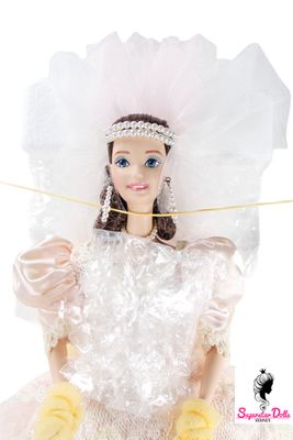 1996 Limited Edition: "Blushing Orchid Bride" Porcelain Barbie Doll