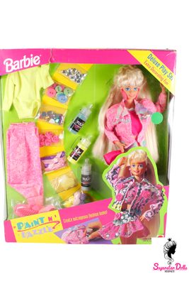 1993 "Paint N' Dazzle" Barbie Doll Deluxe Play Set