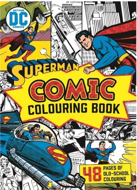 2018 Superman 80th Anniversary: Deluxe Vintage Comic Colouring Book (DC Comics)