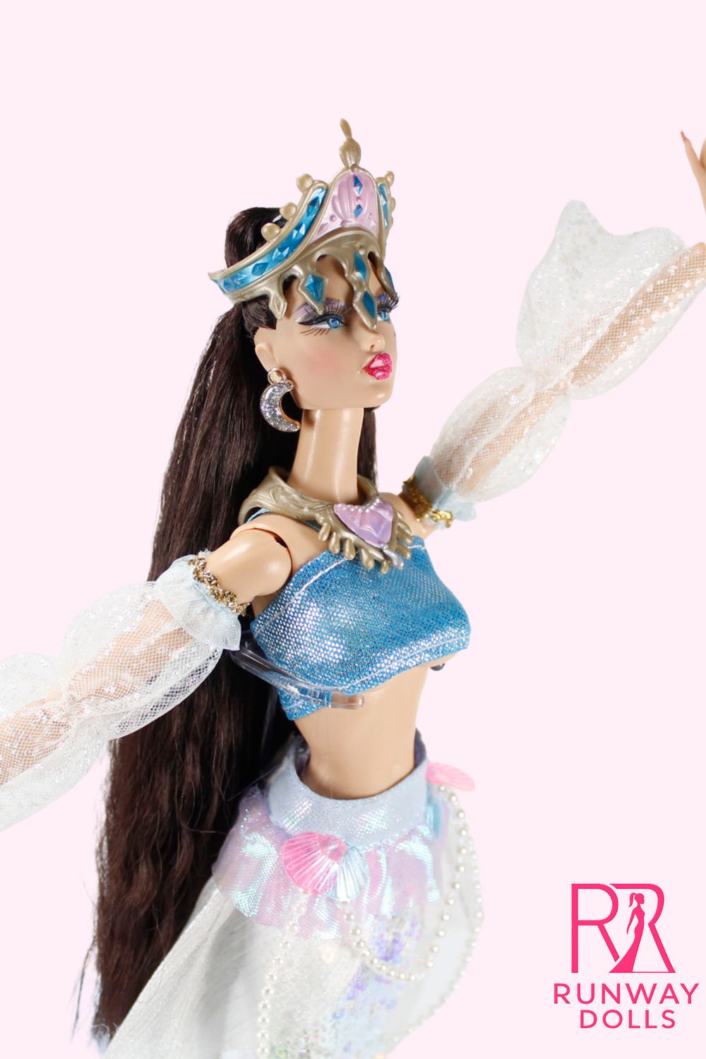 TARIFF Runway Dolls X JHD "Aphrodite Mermaid" OOAK Fashion Doll