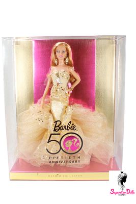 2009 Barbie Collector-Pink Label: "50th Anniversary" Barbie Doll