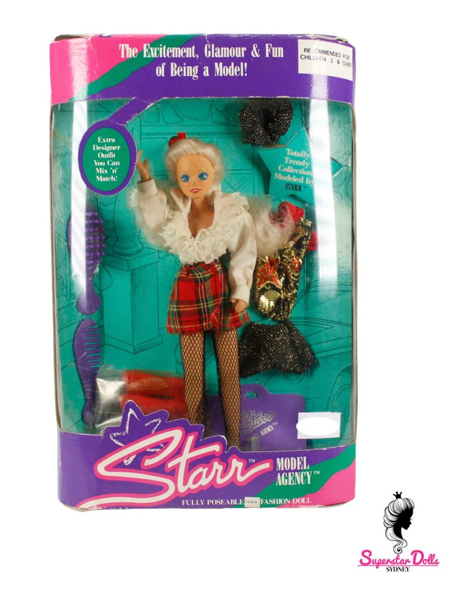 Vintage 80's/90's Era Starr Model Agency: "Totally Trendy" Starr 16.5cm Fashion Doll by JPI