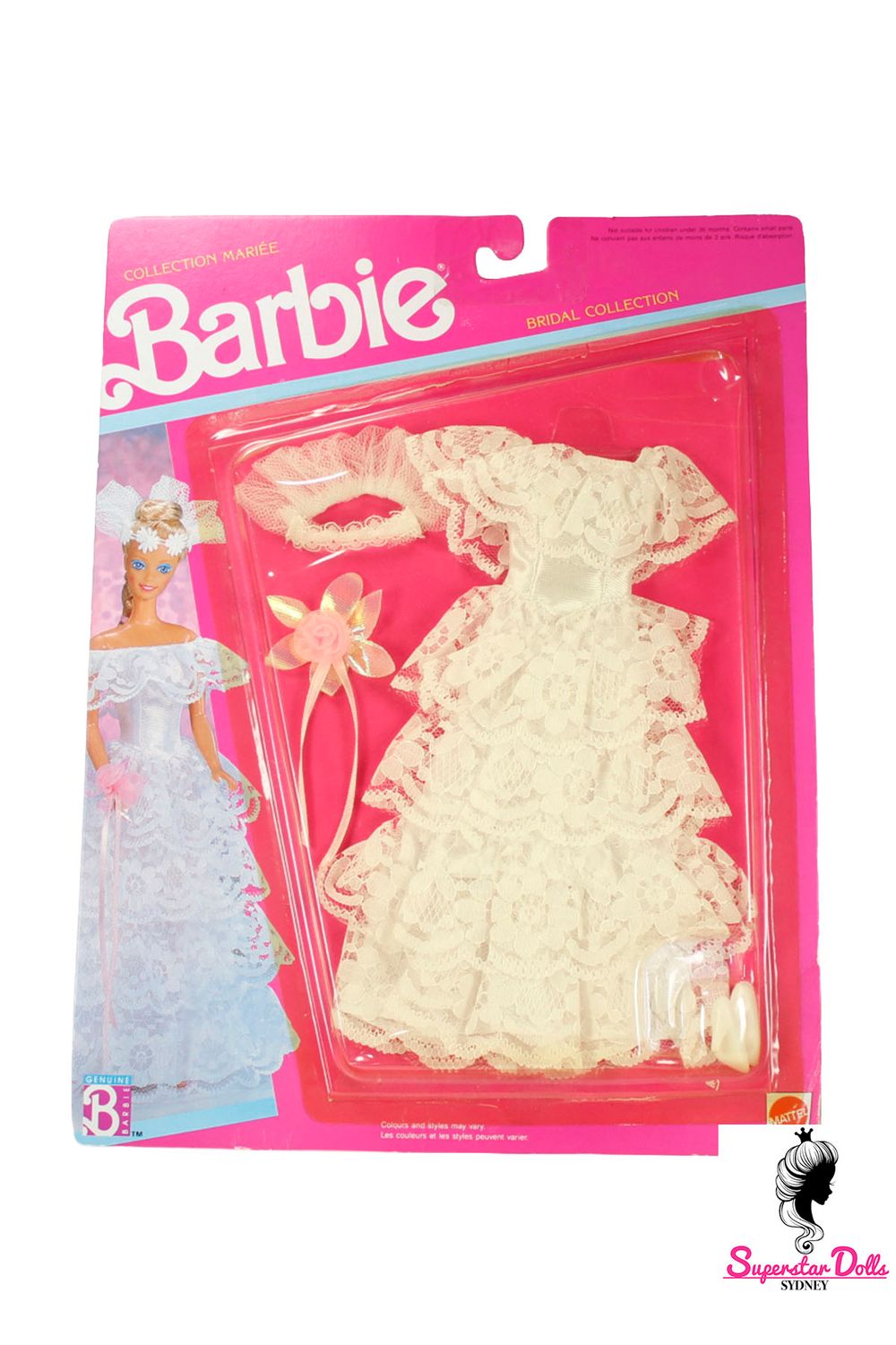 1990 "Bridal Collection" Barbie Doll Fashion Set #779