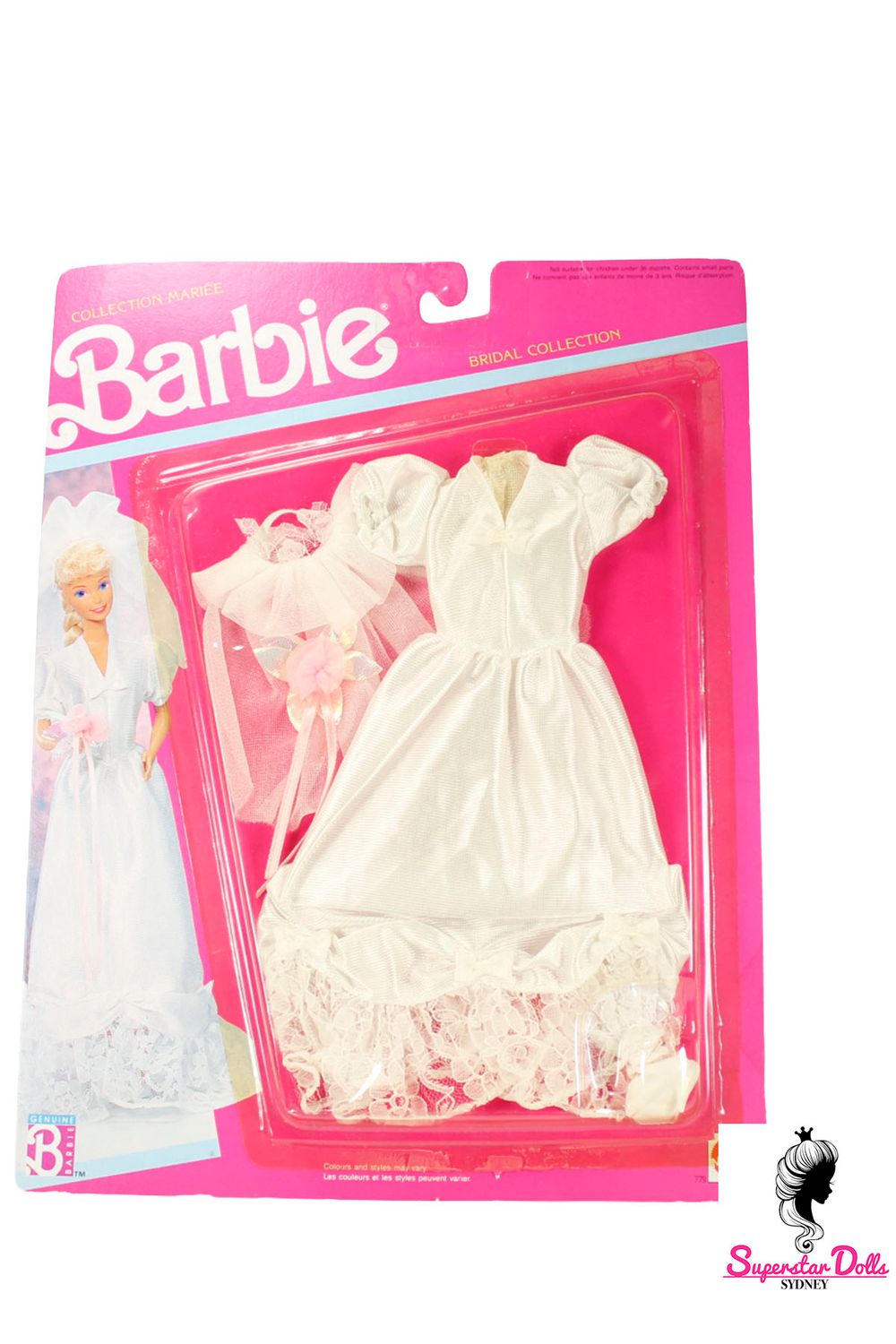 1990 "Bridal Collection" Barbie Doll Fashion Set #779
