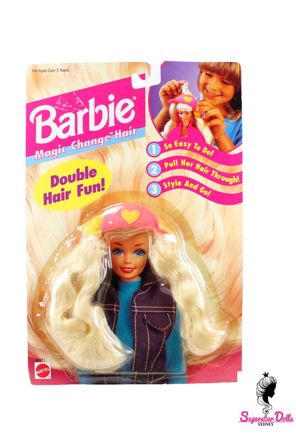 1995 "Magic Change Hair" Barbie Doll Hair Accessory