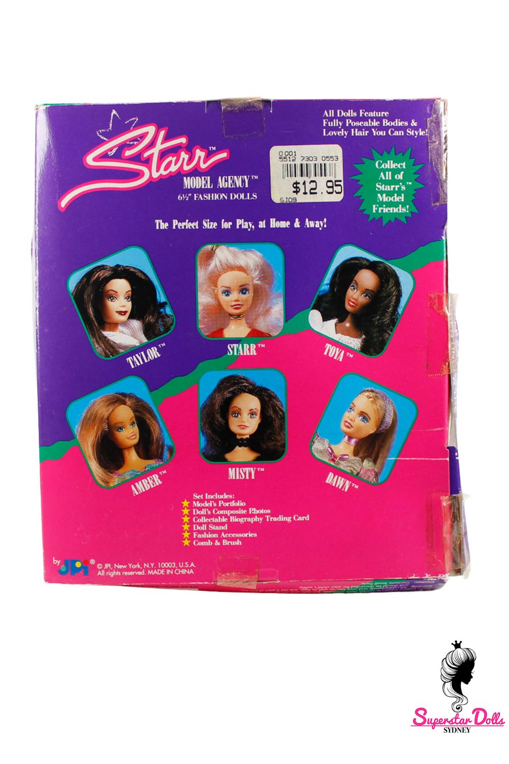 Vintage 80's/90's Era Starr Model Agency: "Elegant Evening" Taylor 16.5cm Fashion Doll by JPI