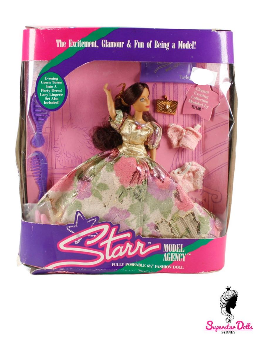 Vintage 80's/90's Era Starr Model Agency: "Elegant Evening" Taylor 16.5cm Fashion Doll by JPI