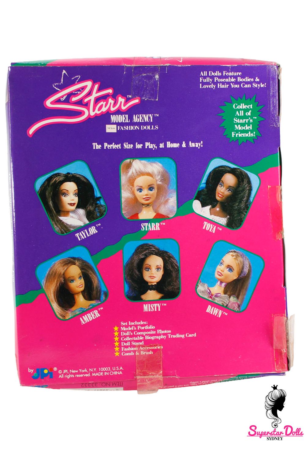 Vintage 80's/90's Era Starr Model Agency: "Elegant Evening" Starr 16.5cm Fashion Doll by JPI