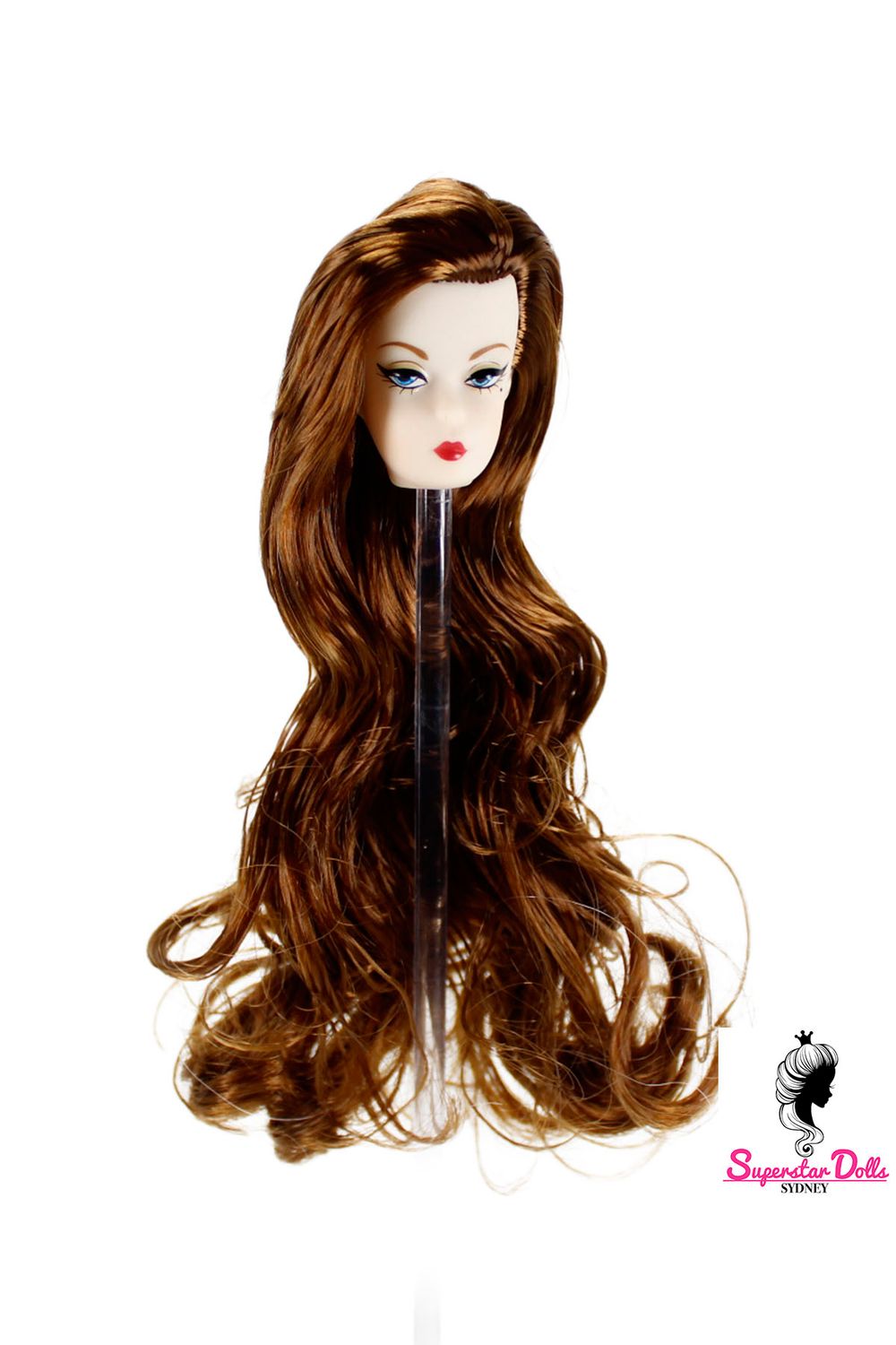 1/6 "Vintage Style" Clone Fashion Doll Head, Skin tone #1 (Ultra White)
