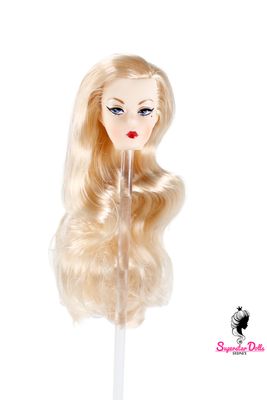 1/6 "Vintage Style" Clone Fashion Doll Head, Skin tone #1 (Ultra White)