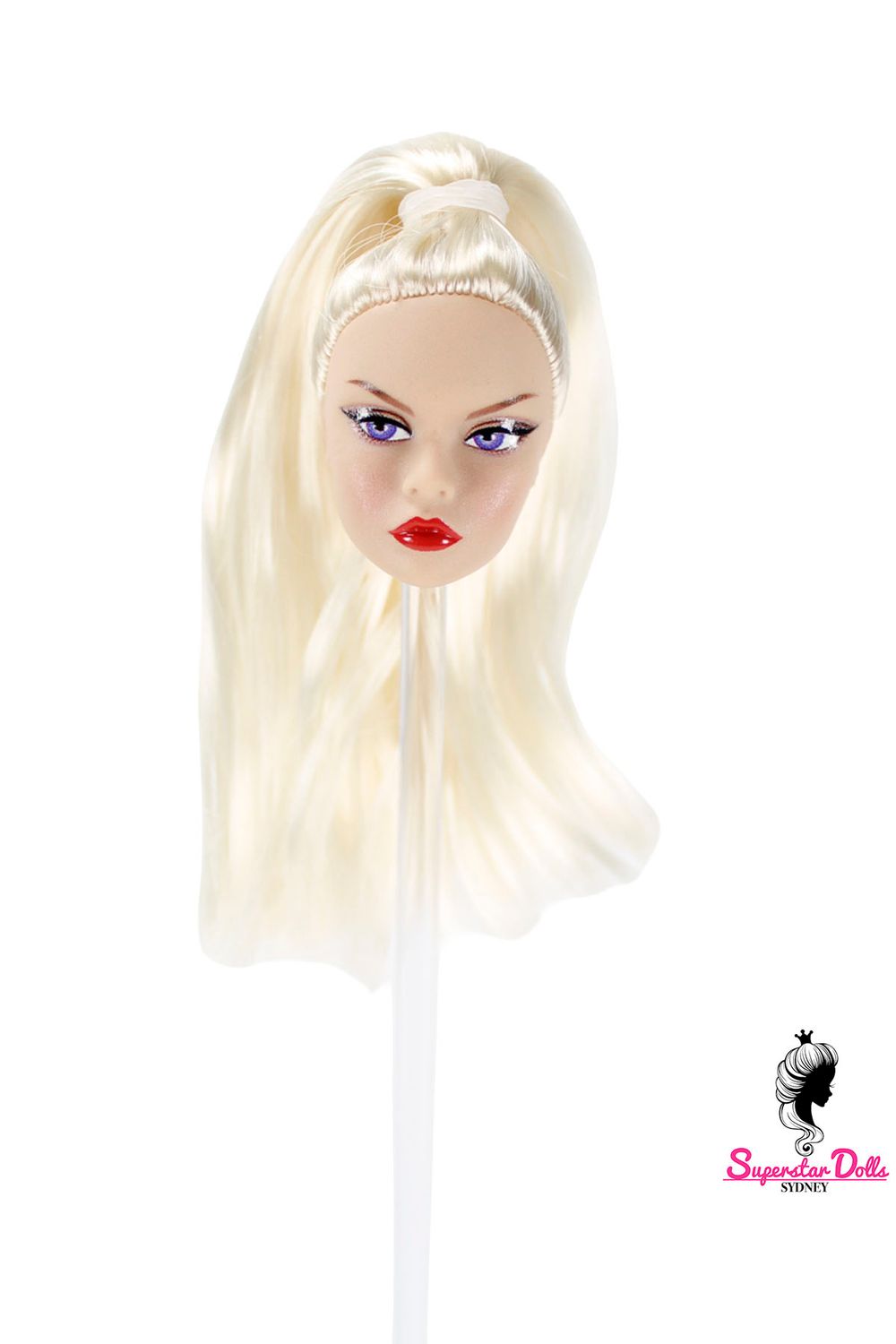 1/6 "Poppy Style" Clone Fashion Doll Head, Skin tone #2 (Pink)