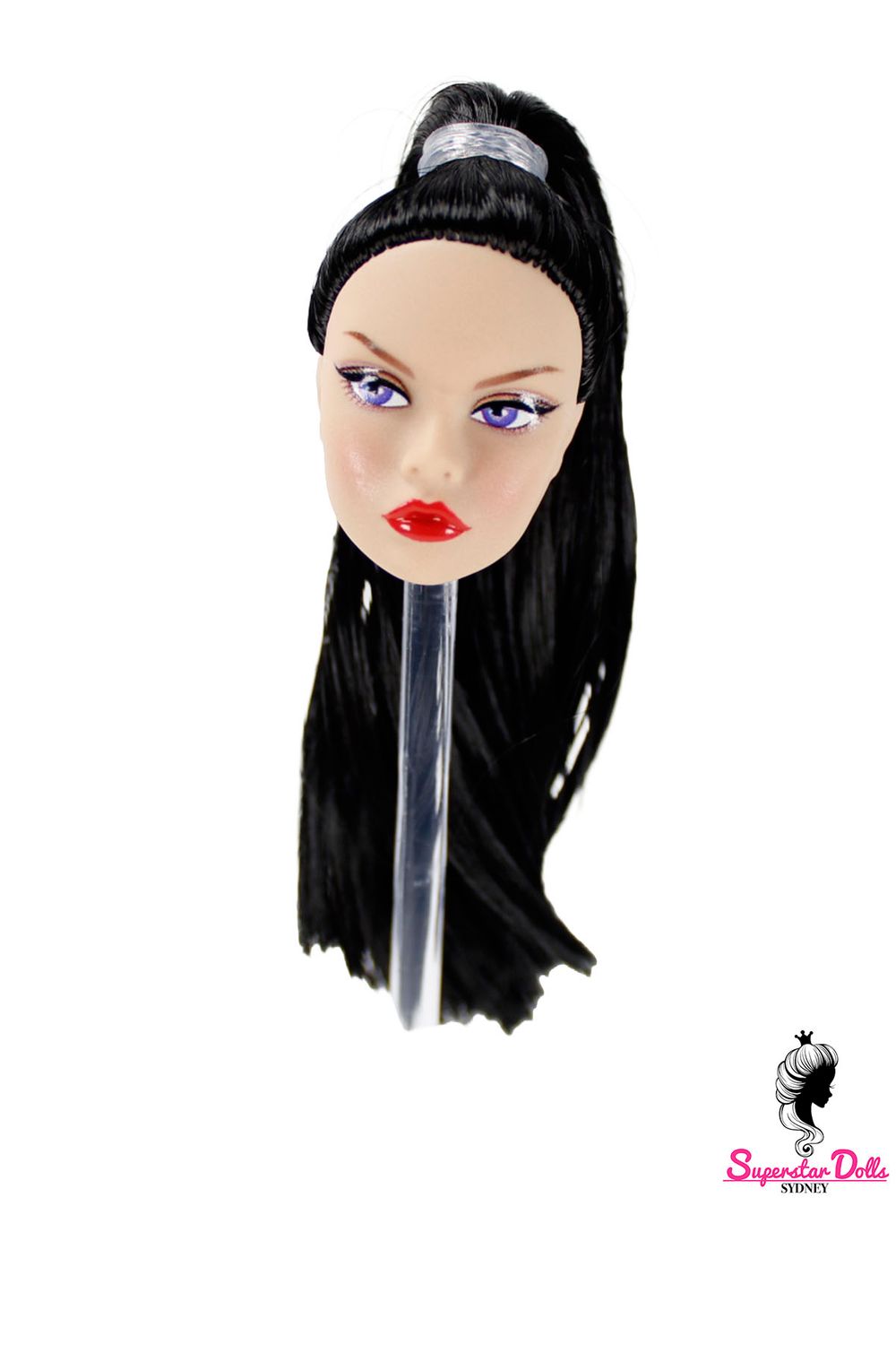 1/6 "Poppy Style" Clone Fashion Doll Head, Skin tone #2 (Pink)