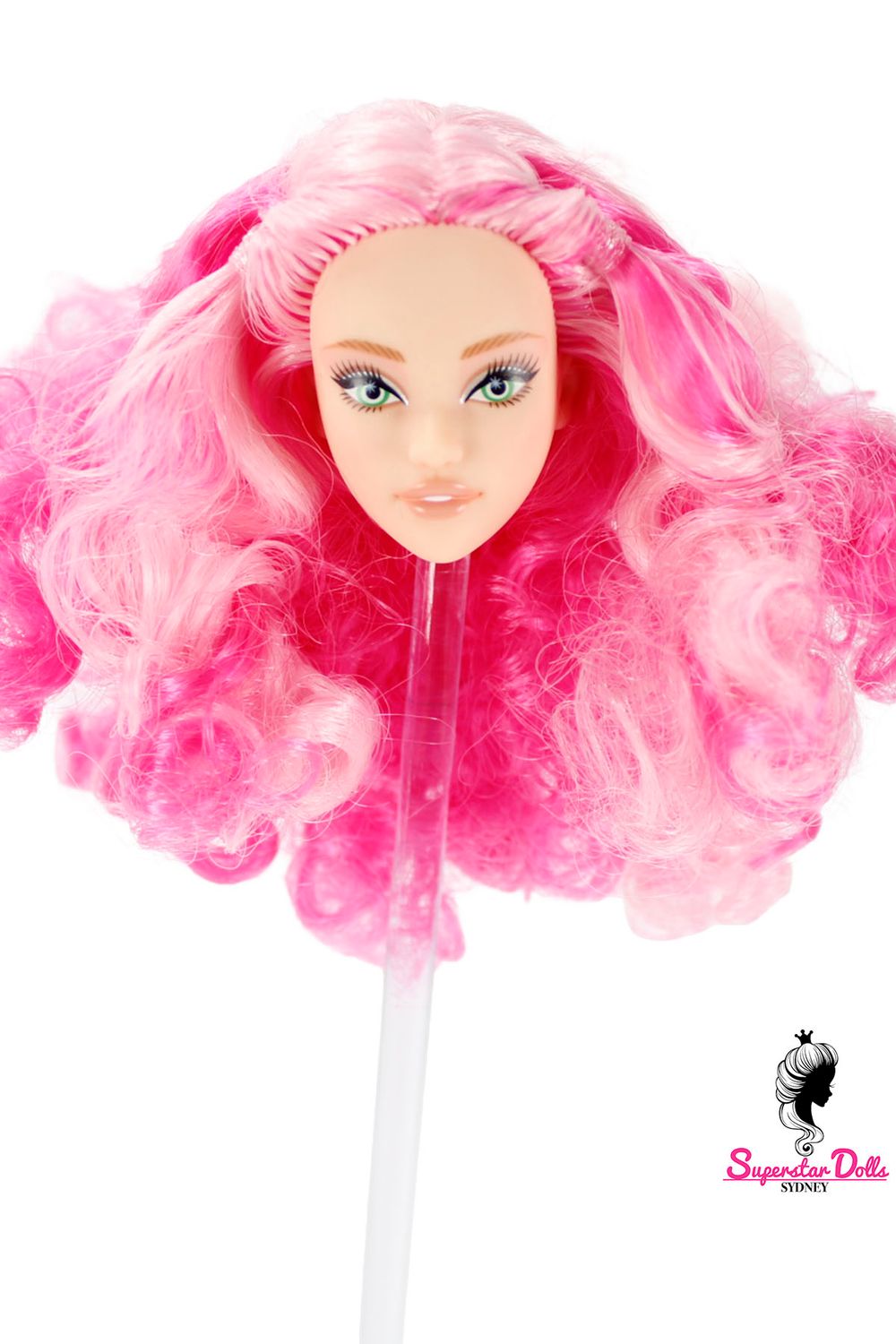 1/6 "Odile Style" Clone Fashion Doll Head, Skin tone #2 (Pink)