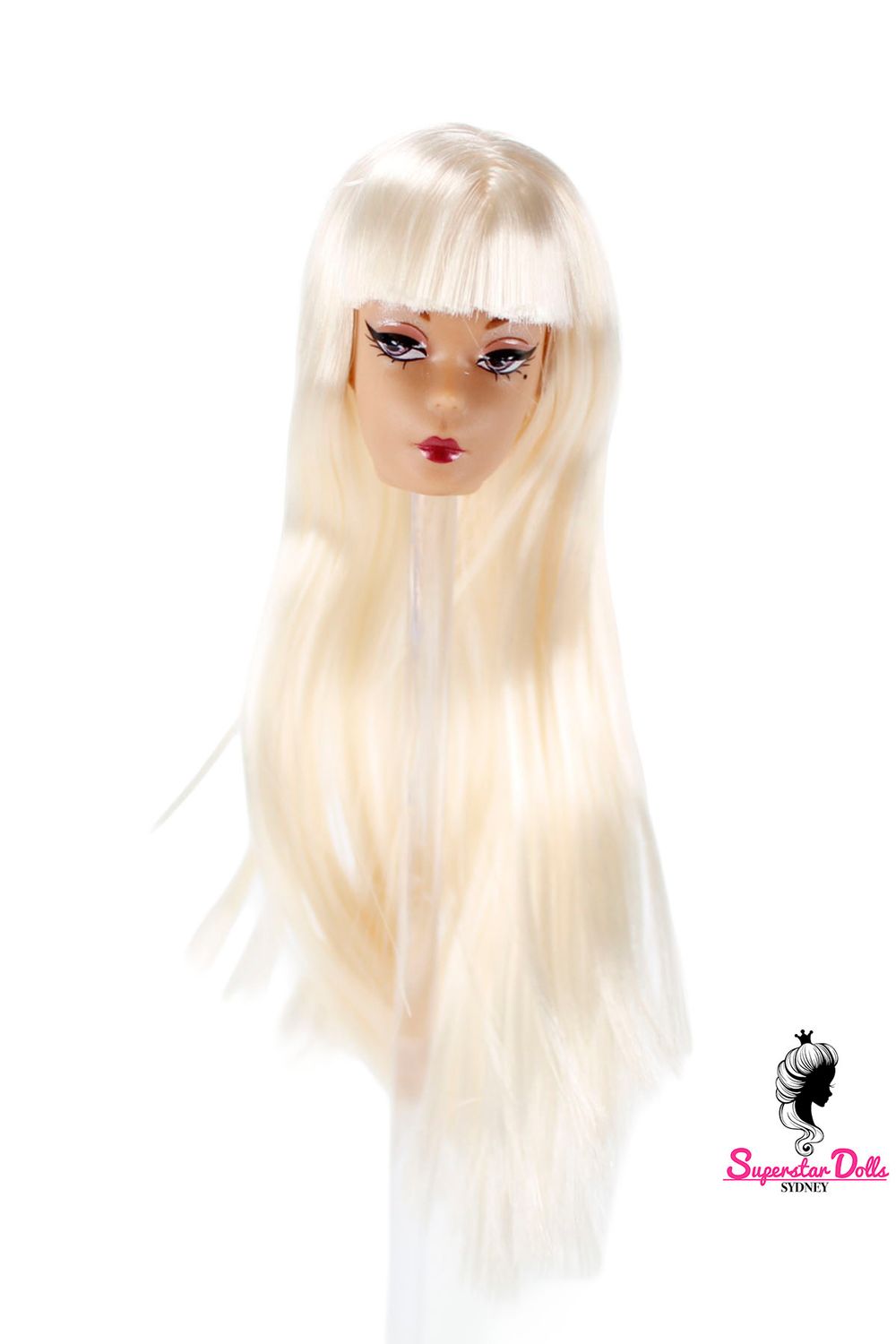 1/6 "Vintage Style" Clone Fashion Doll Head, Skin tone #3 (Wheat/Tanned)