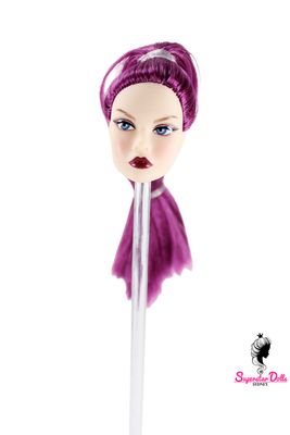 1/6 "Poppy Style" Clone Fashion Doll Head, Skin tone #1 (Ultra White)