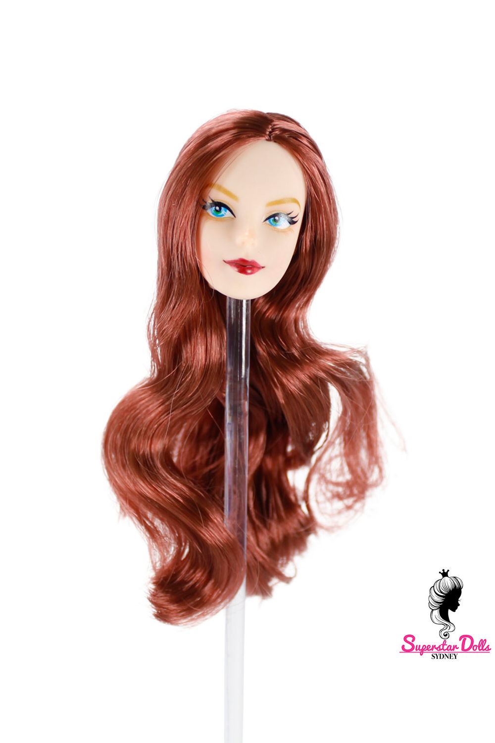1/6 "Mackie Style" Clone Fashion Doll Head, Skin tone #1 (Ultra White)