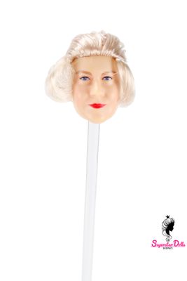 1/6 "Queen Elizabeth" Clone Fashion Doll Head, Skin tone #2 (Pink)